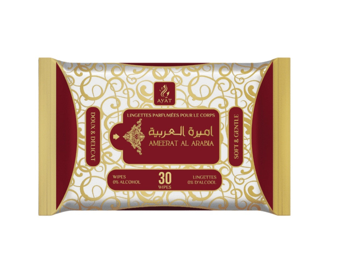 Lingettes parfumées – Fraîcheur et élégance à portée de main - Lot de 5 lingettes