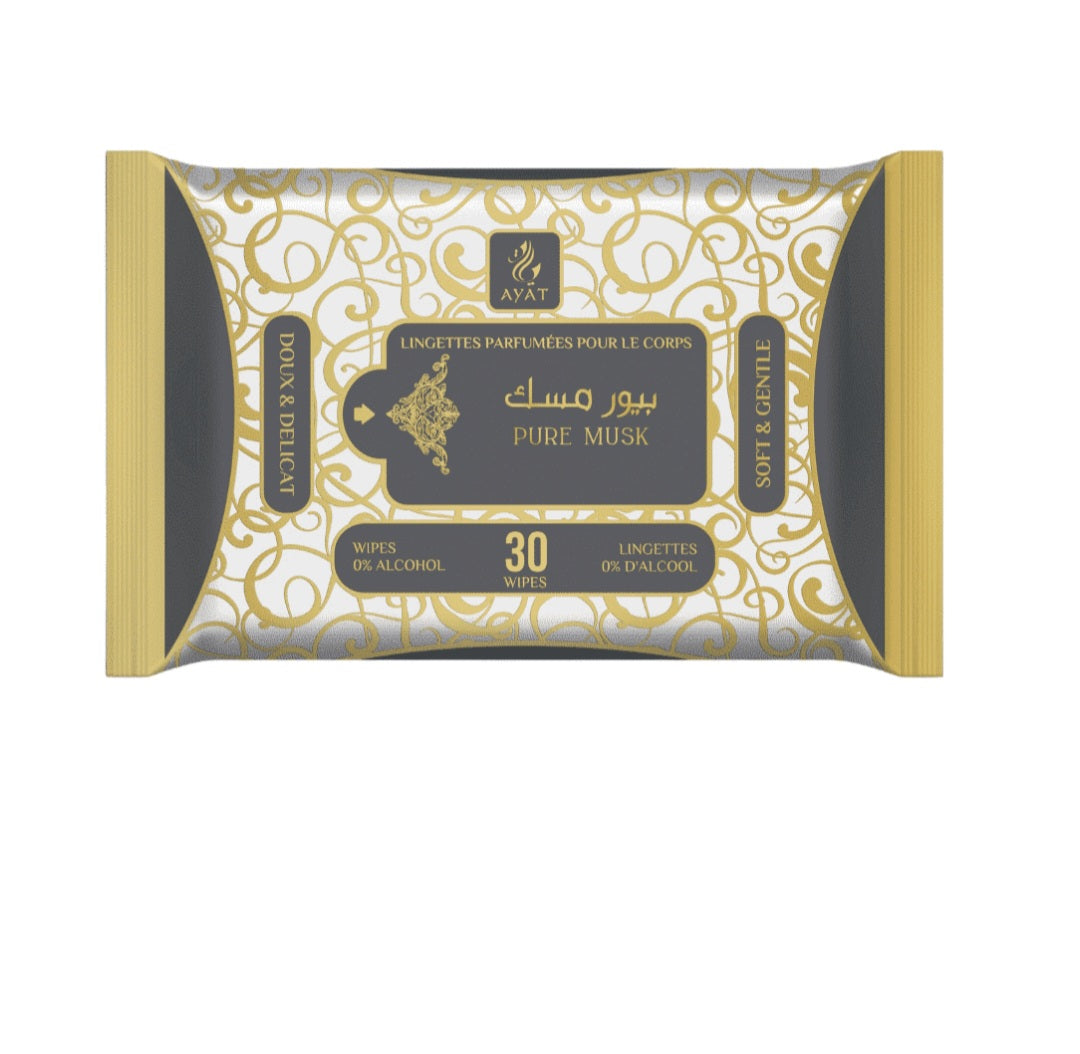 Lingettes parfumées – Fraîcheur et élégance à portée de main - Lot de 5 lingettes