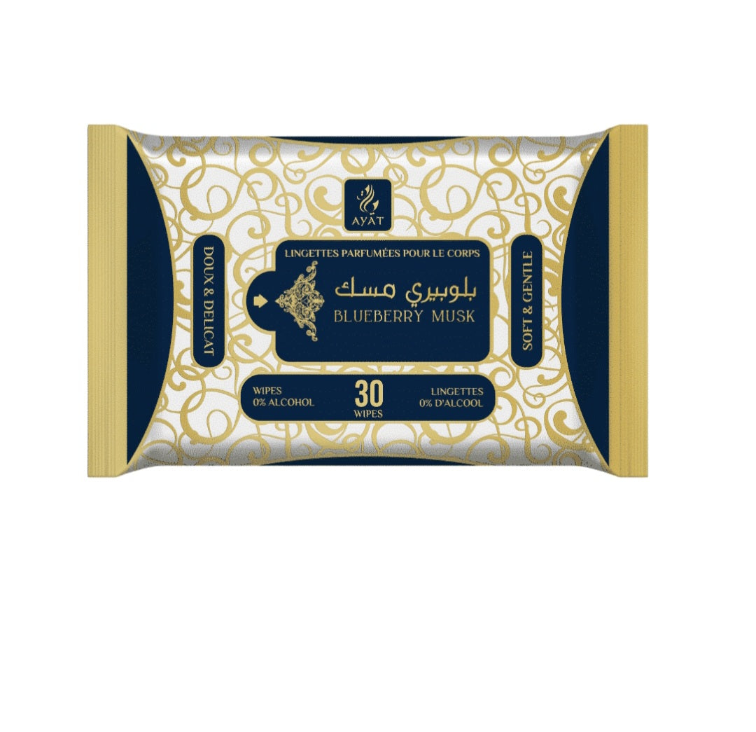 Lingettes parfumées – Fraîcheur et élégance à portée de main - Lot de 5 lingettes