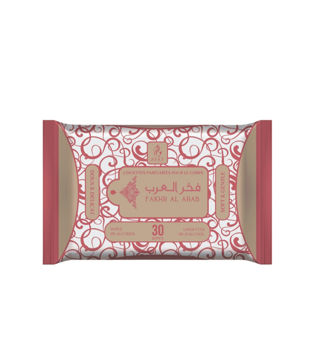 Lingettes parfumées – Fraîcheur et élégance à portée de main - Lot de 5 lingettes