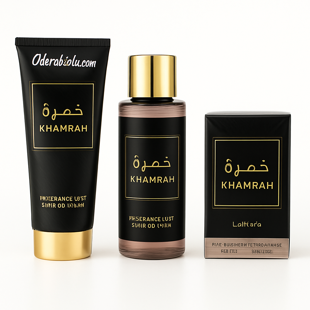 Lot Khamrah - Lotion corps, brume et parfum 50ml