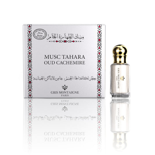 Musc Tahara Oud Cachemire – Gris Montaigne Paris (12 ml) Élégance boisée & sensualité orientale