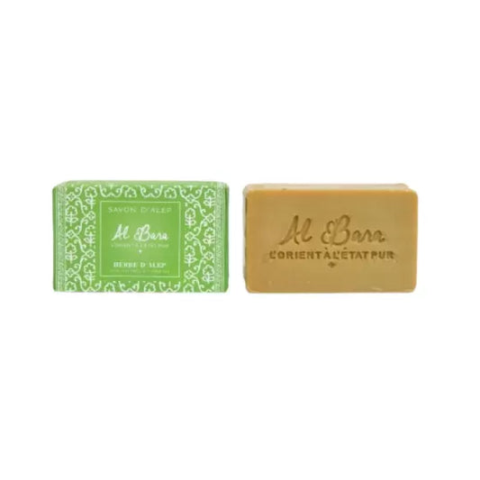 Savon d'Alep parfumé 100g Herbe d'Alep