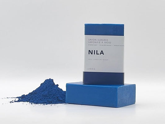 Savon surgras à la poudre de nila, savon bio 100% naturel au nila - 100g