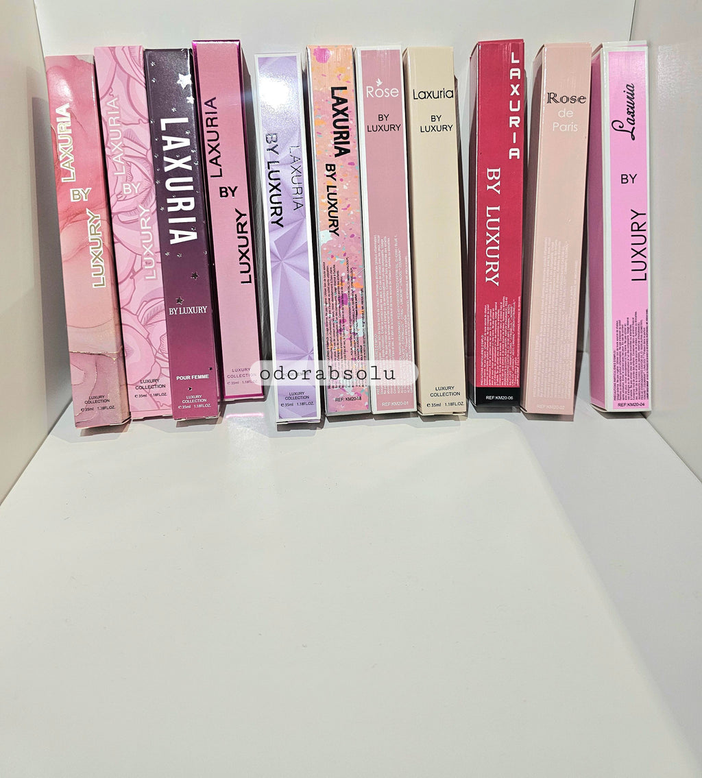 Lot de 12 parfums de poche pour femme - LUXURY - 35ml